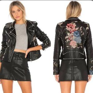 Blank NYC | Budding Romance Faux Leather Jacket Black | Small